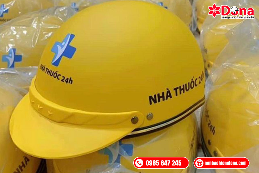 Mũ bảo hiểm quảng cáo cho nhà thuốc