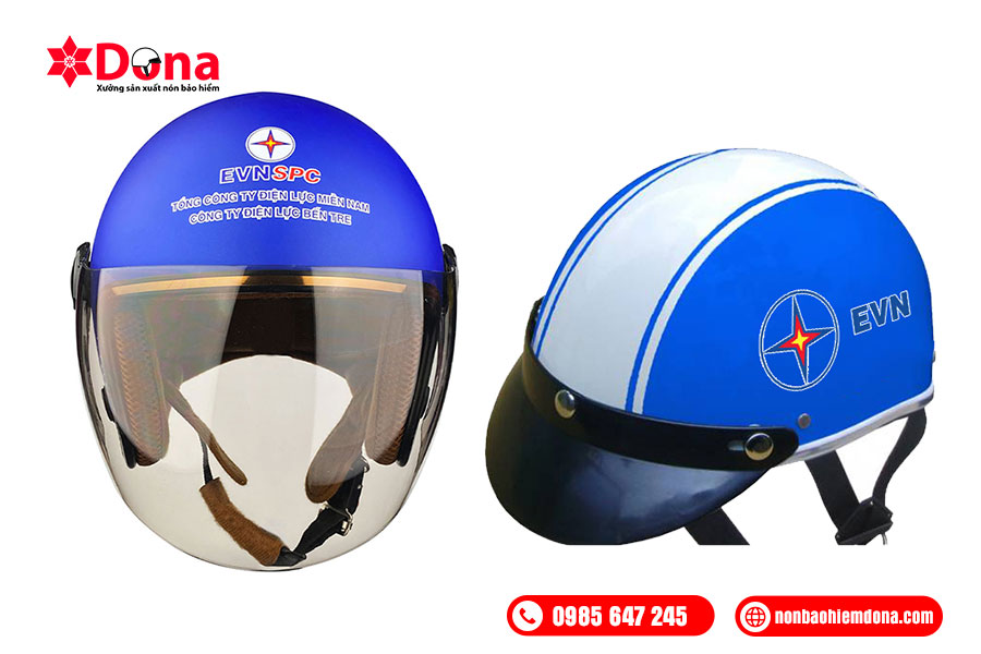 In logo điện lực nón bảo hiểm
