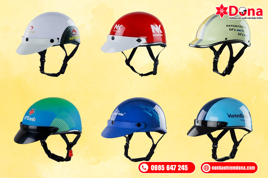 Nón bảo hiểm in logo là món quà giáng sinh ý nghĩa