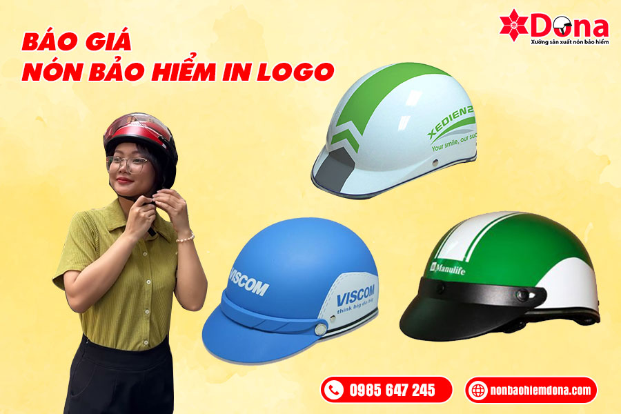 Báo giá nón bảo hiểm in logo