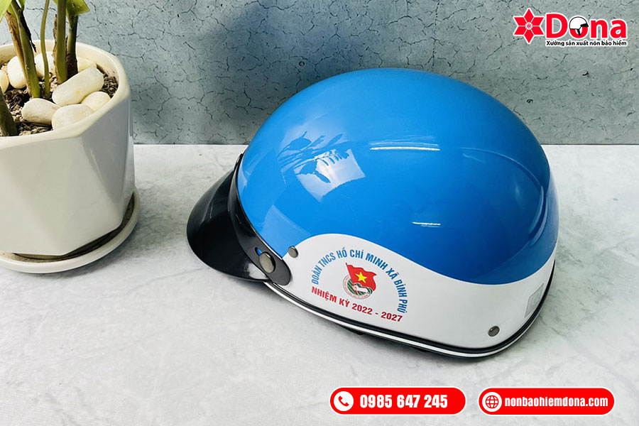 Mũ bảo hiểm in logo Đoàn Thanh Niên