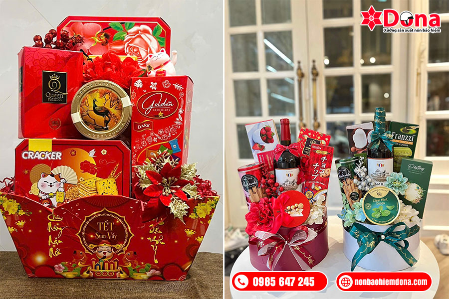 Thiết kế giỏ quà tết theo yêu cầu