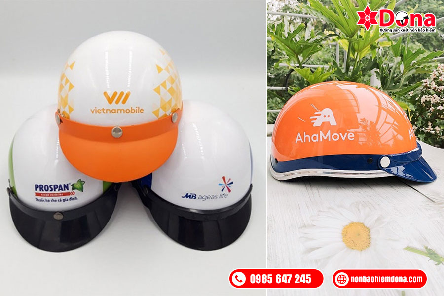 Mũ bảo hiểm in logo cao cấp