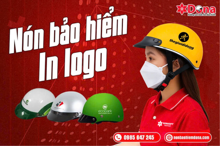 Nón bảo hiểm in logo quà tặng