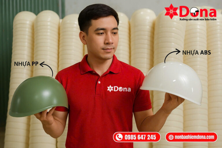 Nón bảo hiểm in logo quà tặng