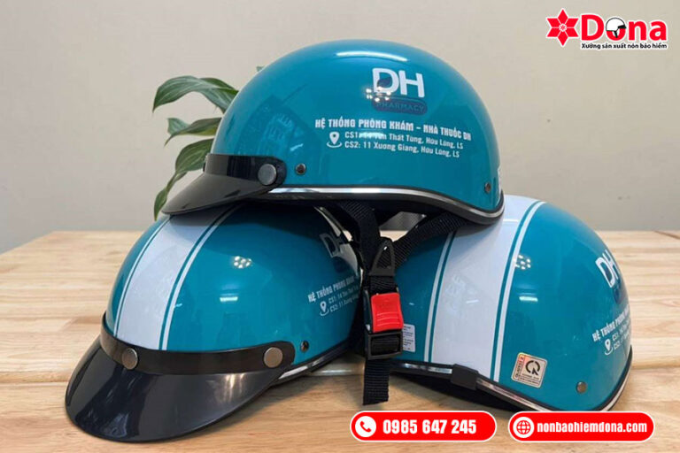 Năg cao đẳng cấp thương hiệu với nón bảo hiểm in logo