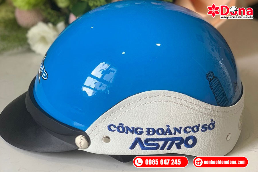 Nón bảo hiểm in logo giúp gây chú ý