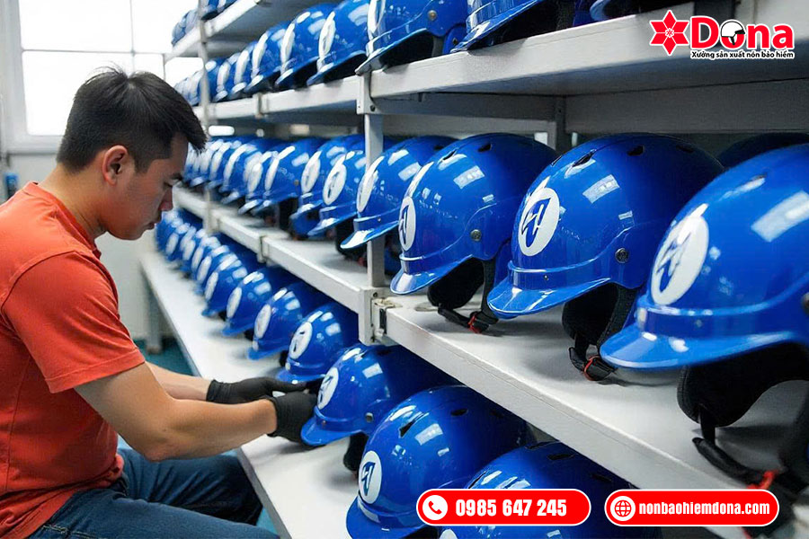 In nón bảo hiểm số lượng lớn giá rẻ