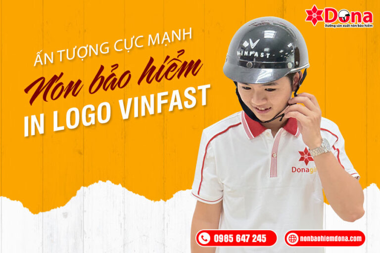Nón bảo hiểm in logo Vinfast