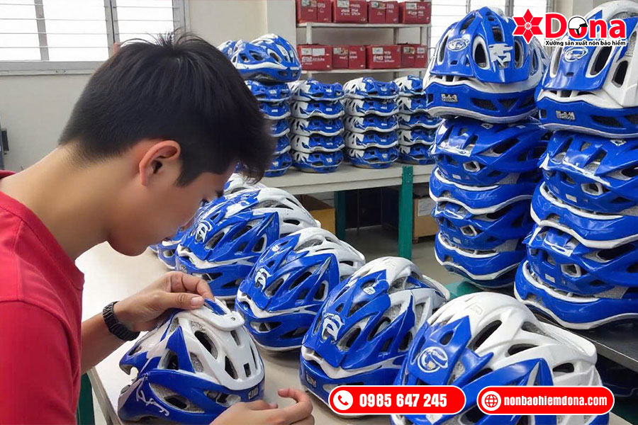 Xưởng sản xuất nón bảo hiểm theo yêu cầu